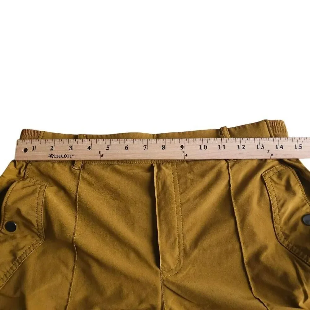 Athleta womens Sz 12 vienna cargo pants brass yellow tan - Picture 5 of 8